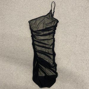 Lucy in the Sky Black Asymmetrical Dress - Size 0